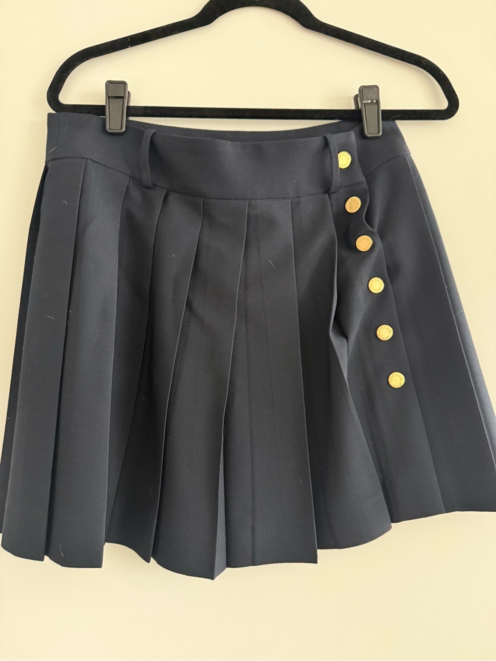 Sandro Ashly Pleated Mini Skirt Sz 40